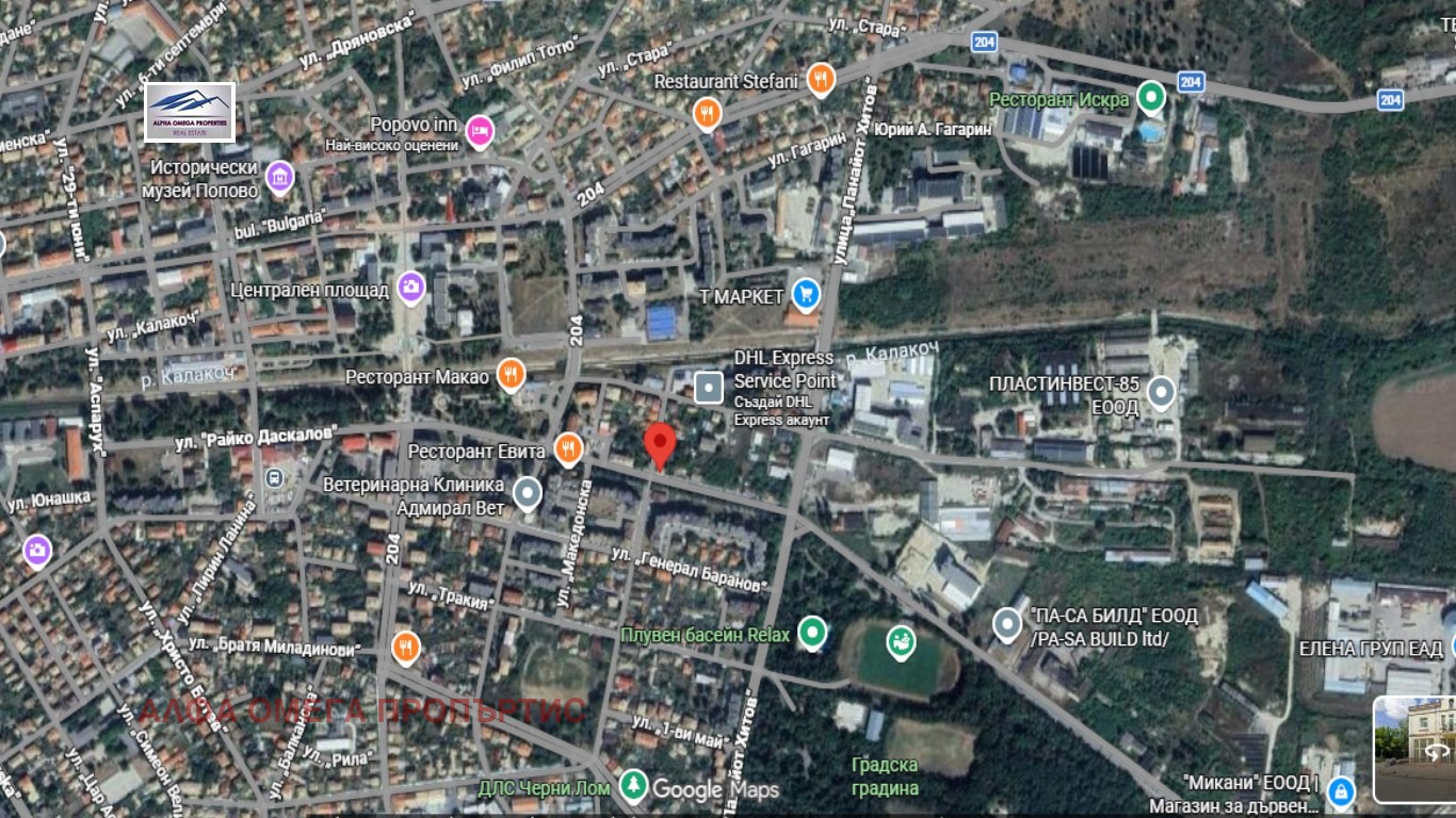 Продава ПАРЦЕЛ, гр. Попово, област Търговище