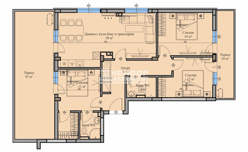 À venda  Mais de 3 quartos Plovdiv , Vastanitcheski , 165 m² | 60581066 - imagem [2]