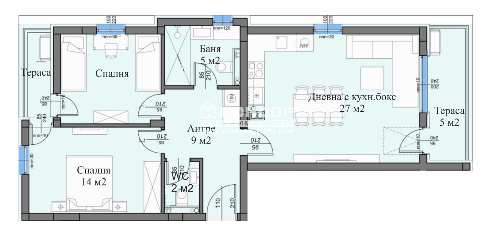 Продава 3-СТАЕН, гр. Пловдив, Остромила, снимка 2 - Апартаменти - 54356087