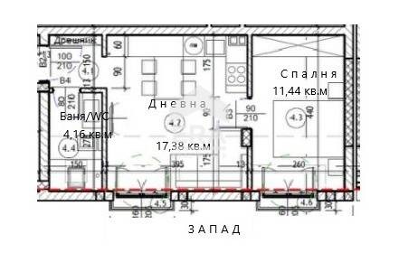 Eladó  1 hálószoba Varna , Kajsieva gradina , 49 négyzetméter | 44234812 - kép [11]