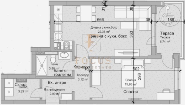 Myytävänä  1 makuuhuone Plovdiv , Ostromila , 81 neliömetriä | 70327083 - kuva [2]