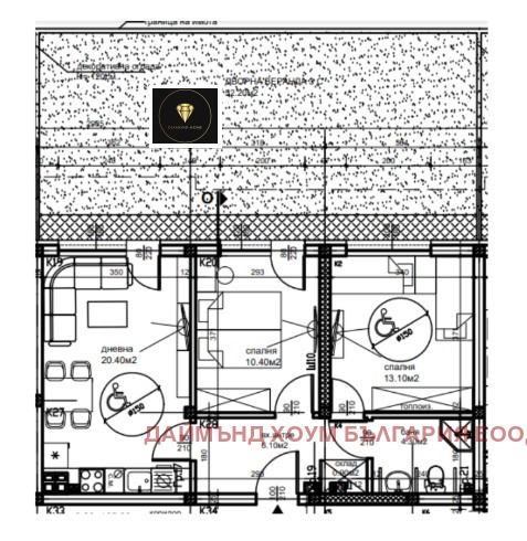 Til salgs  2 soverom Plovdiv , Ostromila , 125 kvm | 33014196 - bilde [2]