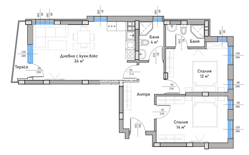 Продава 3-СТАЕН, гр. Пловдив, Кършияка, снимка 2 - Апартаменти - 52720870