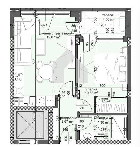 Продава 2-СТАЕН, гр. Пловдив, Тракия, снимка 5 - Апартаменти - 54698272