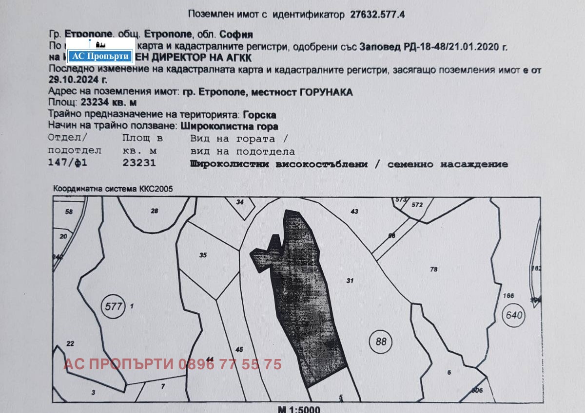 Продава ЗЕМЕДЕЛСКА ЗЕМЯ, гр. Етрополе, област София област, снимка 3 - Земеделска земя - 54678858