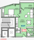 Продава  2-стаен град Бургас , Меден рудник - зона Д , 63 кв.м | 28885210 - изображение [7]