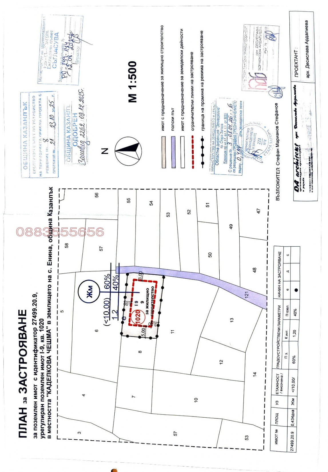 Продава ПАРЦЕЛ, с. Енина, област Стара Загора, снимка 4 - Парцели - 54695221