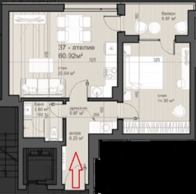 1 dormitorio Lyulin 6, Sofia 1