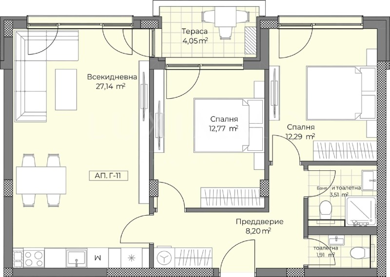 Продава 3-СТАЕН, гр. Пловдив, Остромила, снимка 2 - Aпартаменти - 48103082