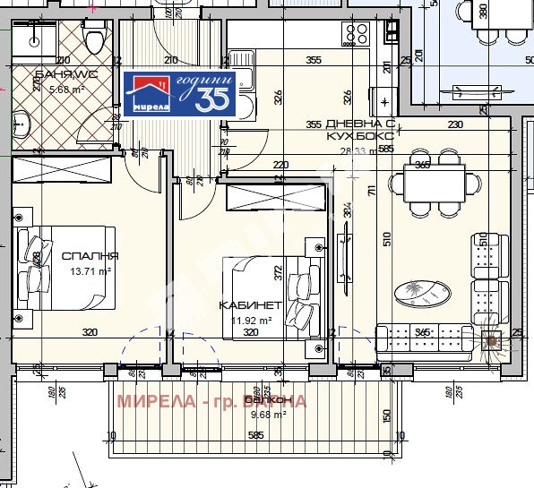 Продава 3-СТАЕН, гр. Варна, Виница, снимка 2 - Апартаменти - 53813680