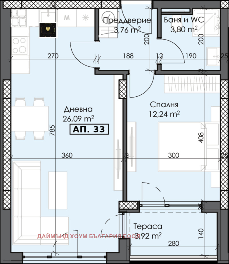 À venda  1 quarto Plovdiv , Trakiia , 70 m² | 73127504 - imagem [2]