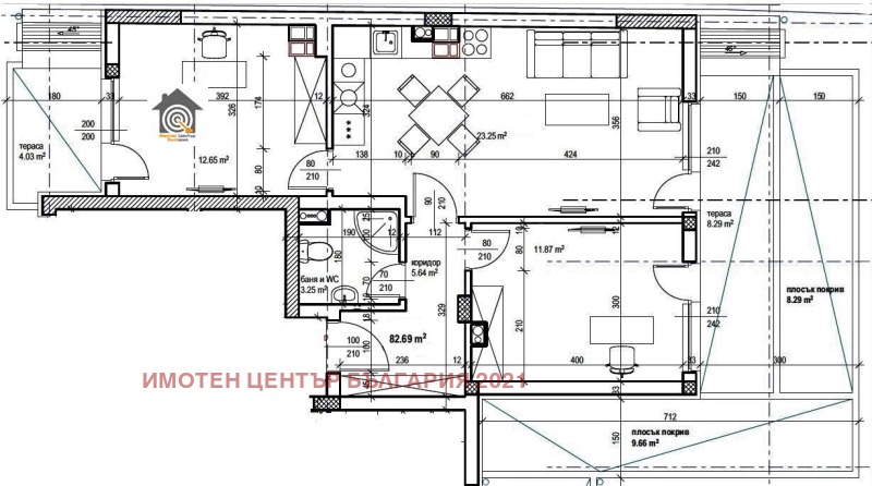 In vendita  2 camere da letto Sofia , Zona B-19 , 101 mq | 47231497 - Immagine [2]