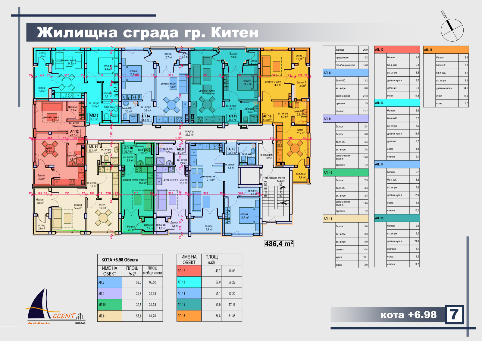 Продава 2-СТАЕН, гр. Китен, област Бургас, снимка 7 - Апартаменти - 55877802