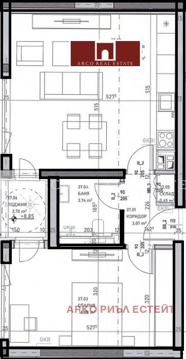 In vendita  1 camera da letto Sofia , Banishora , 74 mq | 99785120 - Immagine [2]