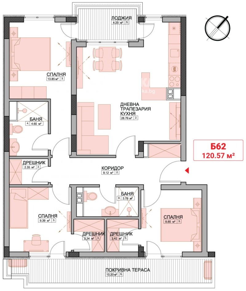 In vendita  3+ camere da letto Sofia , Mladost 4 , 143 mq | 66902366 - Immagine [4]