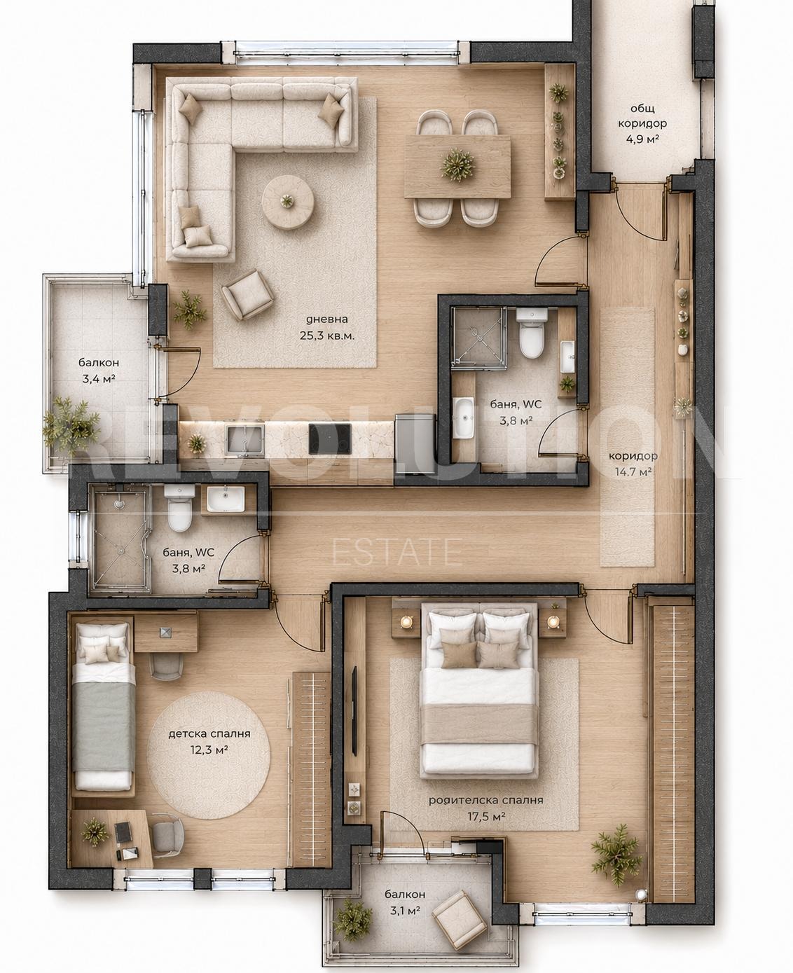 Продава 3-СТАЕН, гр. София, Витоша, снимка 13 - Апартаменти - 53812571