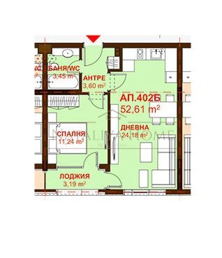 De vânzare  1 dormitor Burgas , Sarafovo , 64 mp | 56253100 - imagine [9]