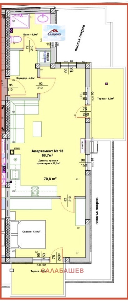 Продается  1 спальня Пазарджик , Устрем , 78 кв.м | 12641742 - изображение [2]