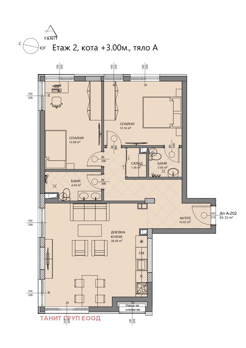 Myytävänä  2 makuuhuonetta Sofia , Levski G , 104 neliömetriä | 65294341 - kuva [4]