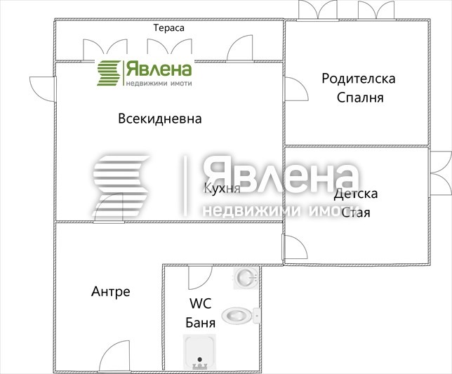 Продается  2 спальни София , Изгрев , 74 кв.м | 93134313