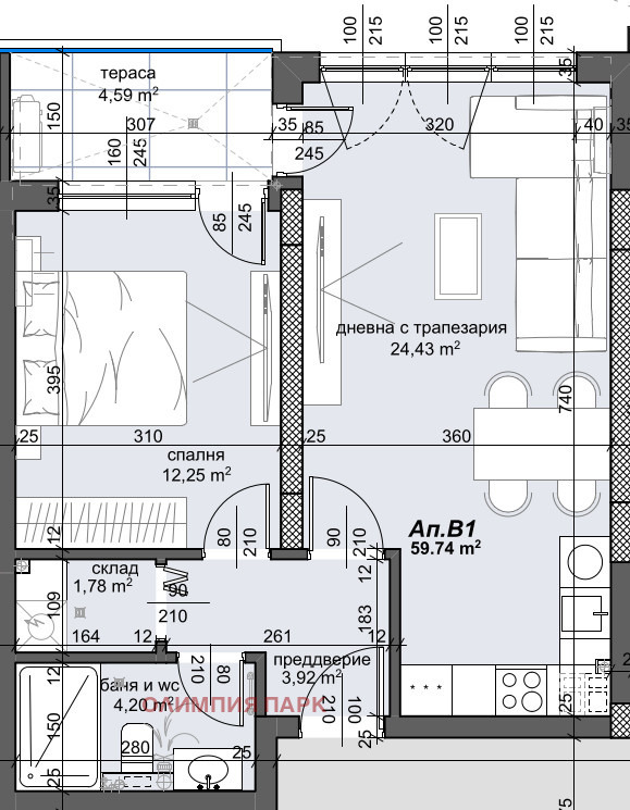 Продава 2-СТАЕН, гр. Пловдив, Тракия, снимка 2 - Апартаменти - 41616942