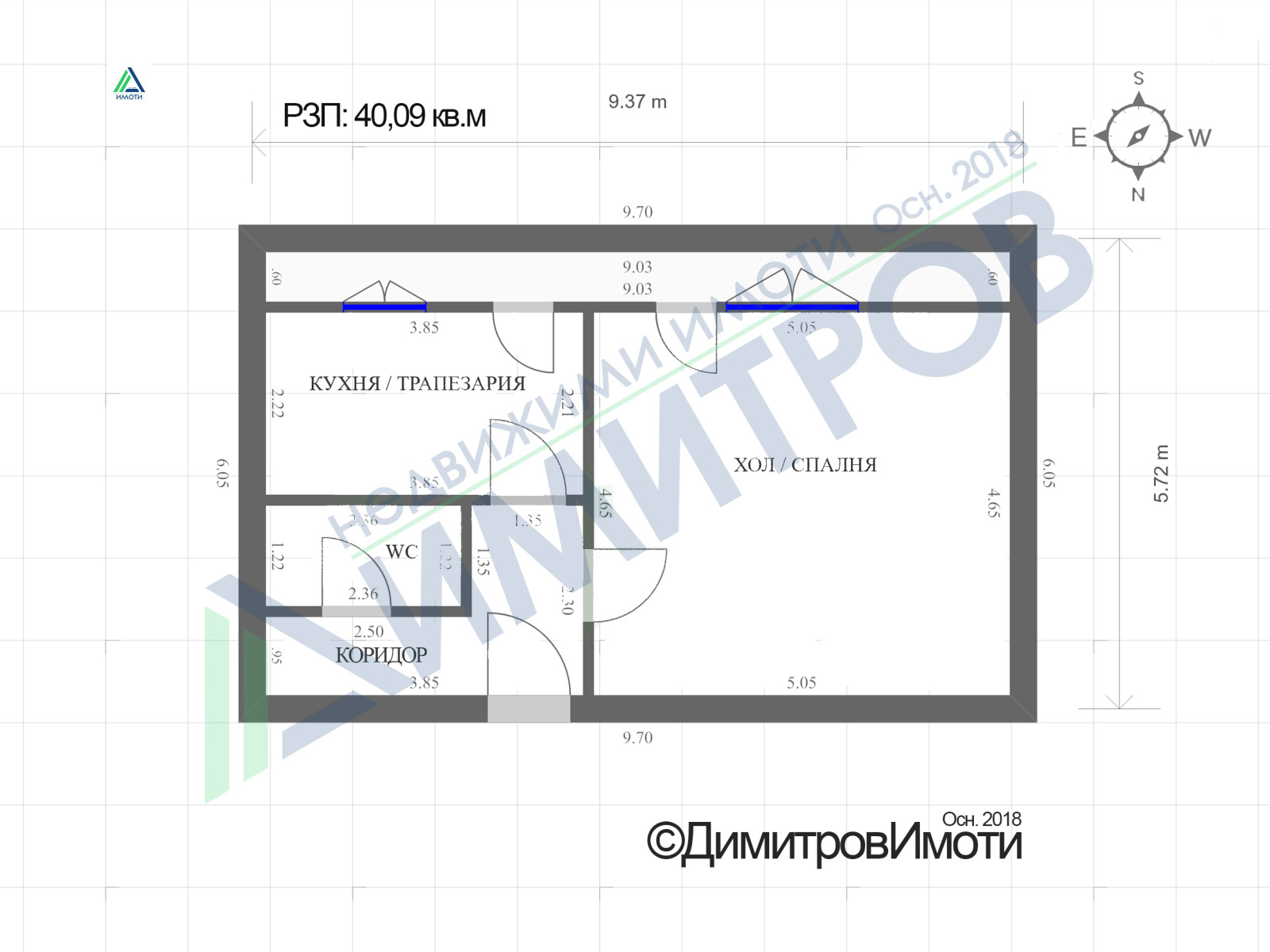 Продава 1-СТАЕН, гр. Нови пазар, област Шумен, снимка 2 - Апартаменти - 55943819