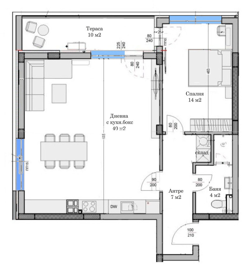 Til salg  1 soveværelse Plovdiv , Ostromila , 98 kvm | 63730455 - billede [5]