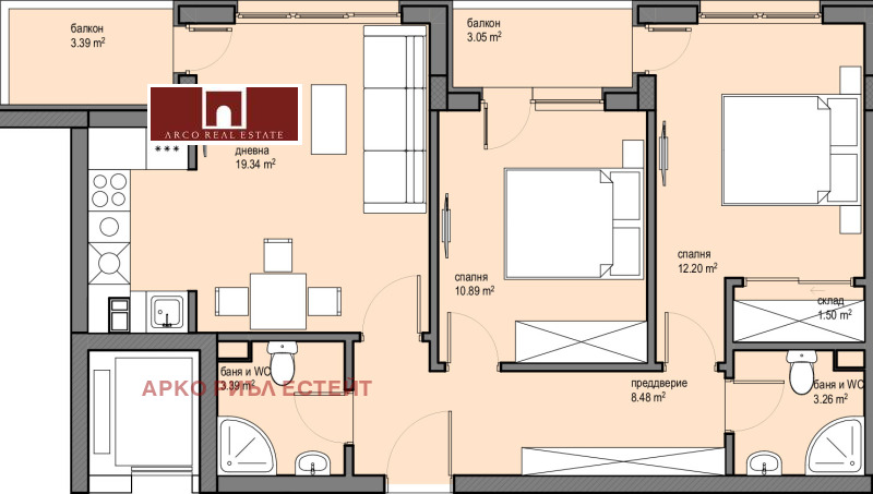 Продава  3-стаен град София , Красна поляна 2 , 103 кв.м | 27760868 - изображение [3]