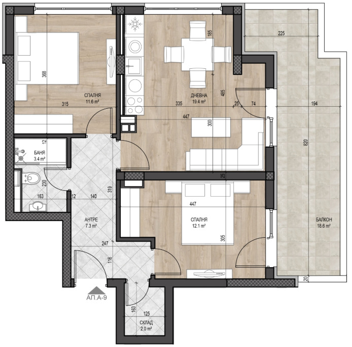 Продава 3-СТАЕН, гр. София, Манастирски ливади, снимка 10 - Aпартаменти - 48596231