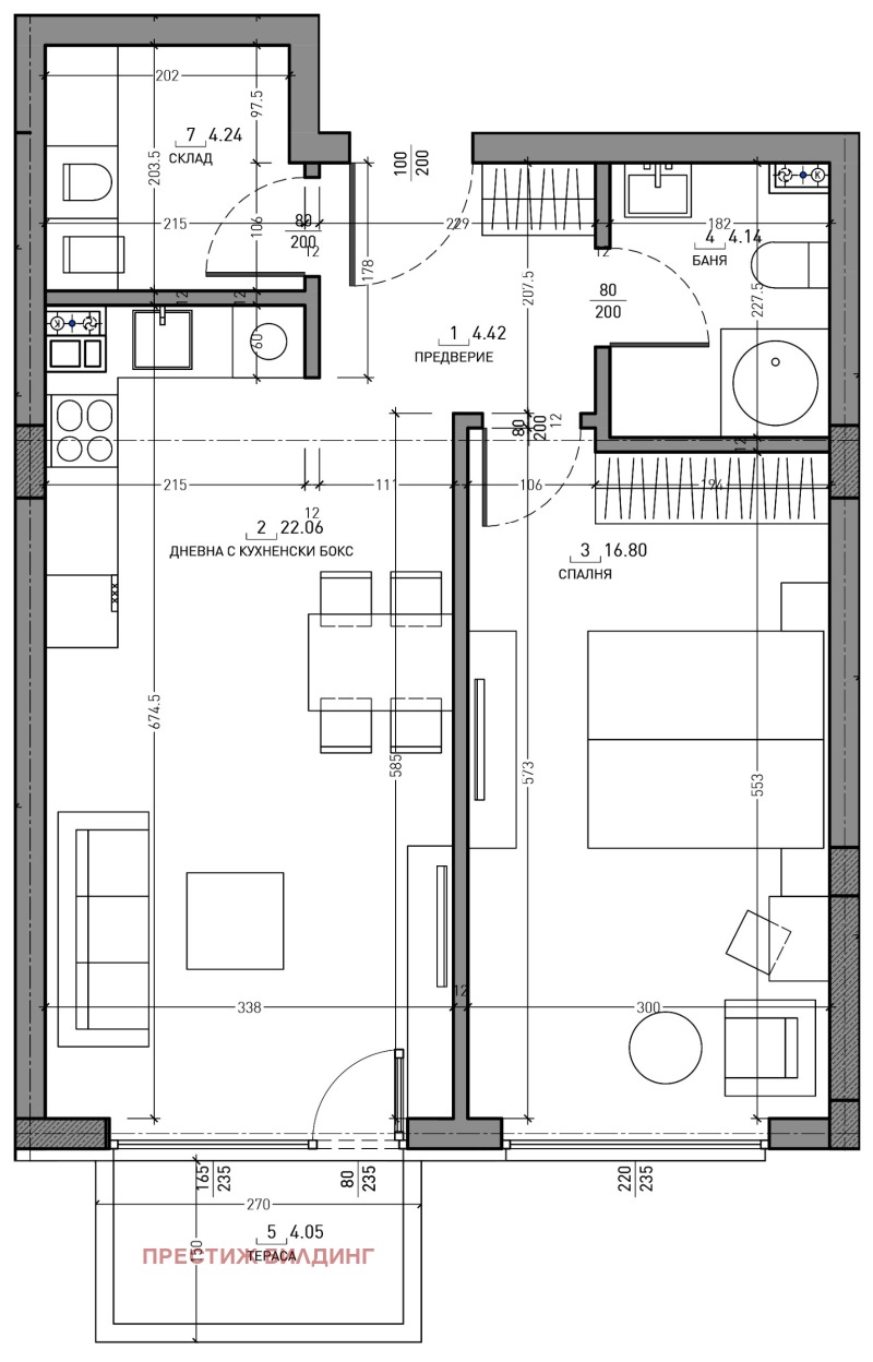 Te koop  1 slaapkamer Sofia , Malinova dolina , 76 m² | 77143384 - afbeelding [6]