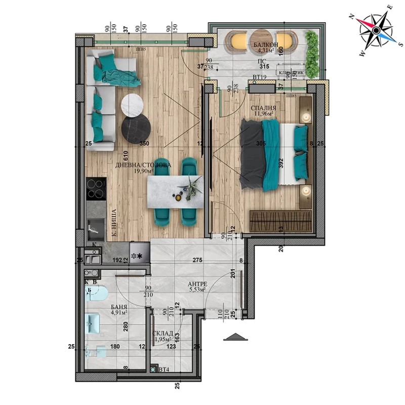 À vendre  1 chambre Sofia , Ovtcha koupel , 65 m² | 17379299 - image [5]