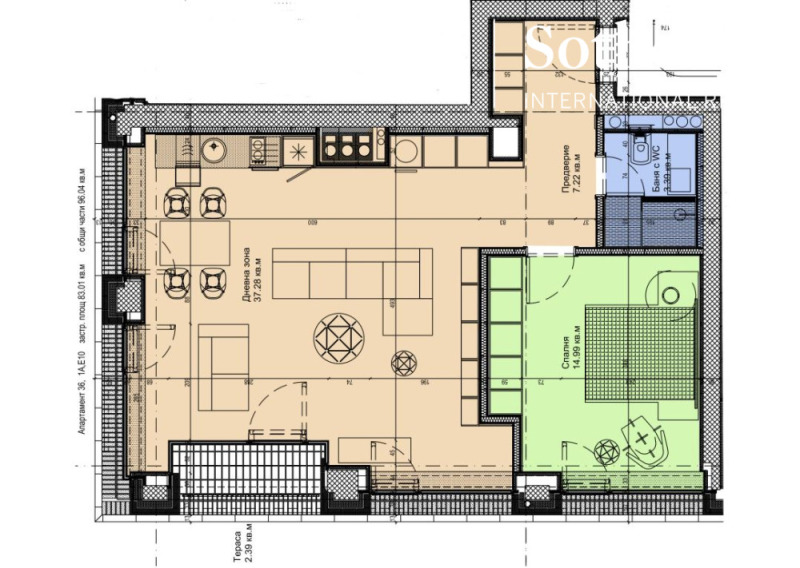 Продава  2-стаен град София , Манастирски ливади , 96 кв.м | 71248638 - изображение [11]