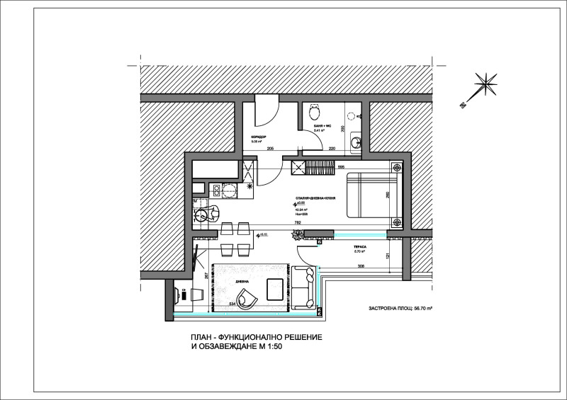 Zu verkaufen  1 Schlafzimmer Sofia , Hadschi Dimitar , 61 qm | 42236510 - Bild [2]
