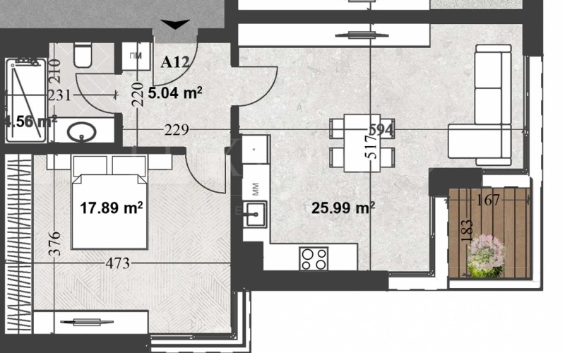 Продава 2-СТАЕН, гр. София, Кръстова вада, снимка 2 - Апартаменти - 53533988