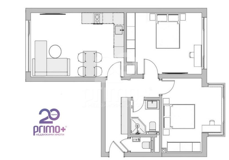 De vânzare  2 dormitoare Sofia , Borovo , 70 mp | 95343424 - imagine [6]
