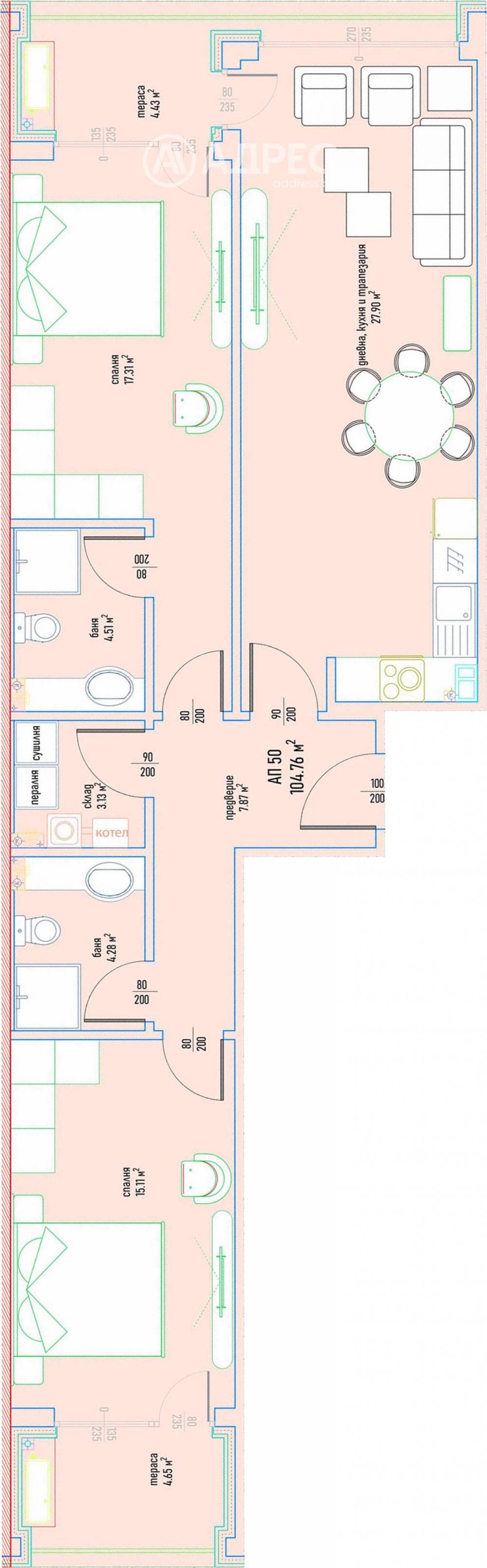 Продава 3-СТАЕН, гр. София, Малинова долина, снимка 3 - Апартаменти - 54352569