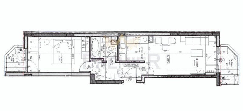 En venta  1 dormitorio Sofia , Tsentar , 87 metros cuadrados | 19271256