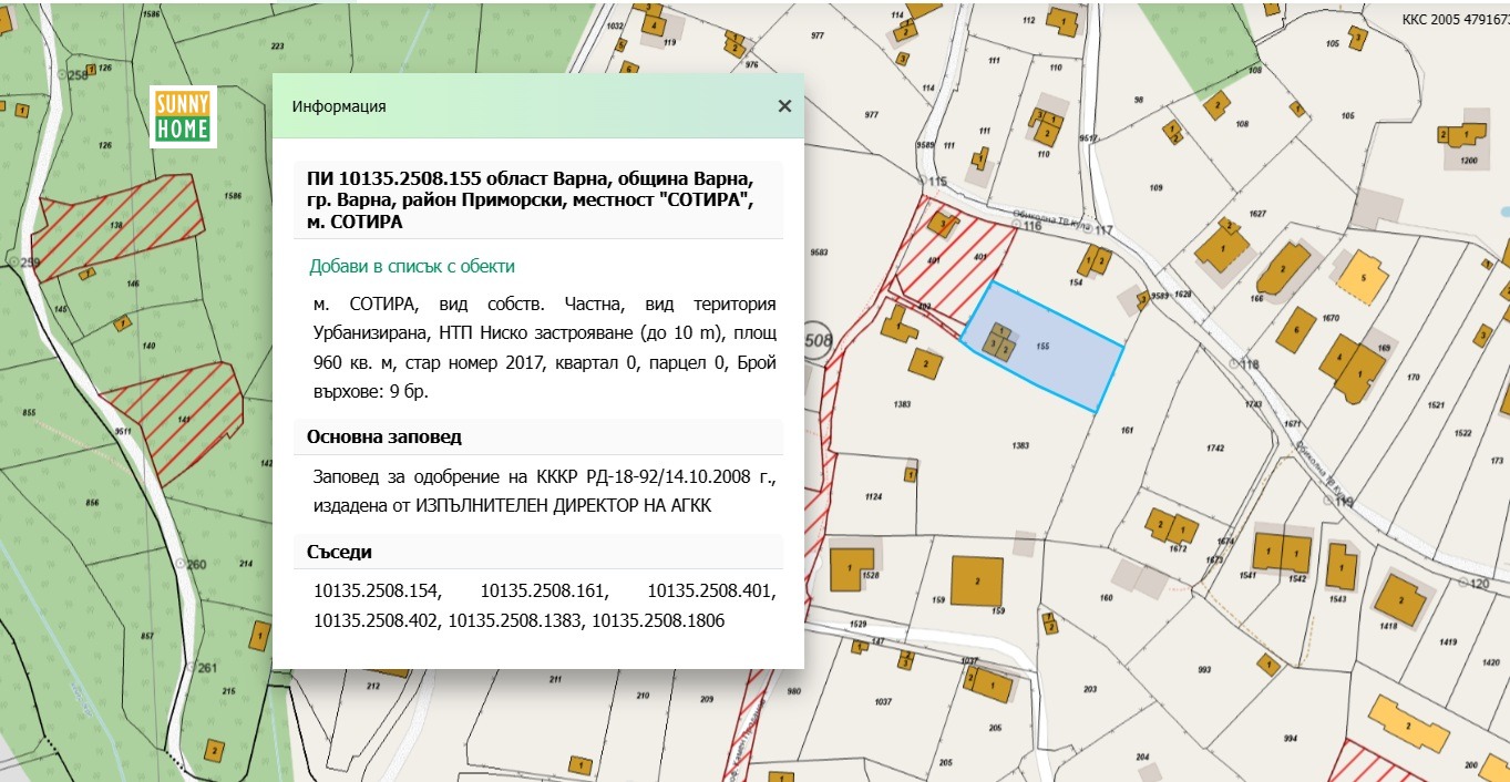 Продава ПАРЦЕЛ, гр. Варна, м-т Сотира, снимка 3 - Парцели - 56208438