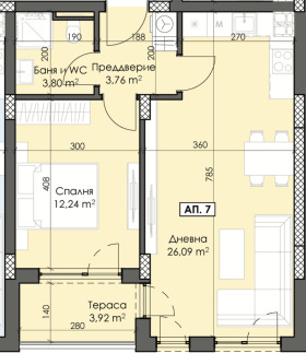 1 спальня Тракия, Пловдив 1