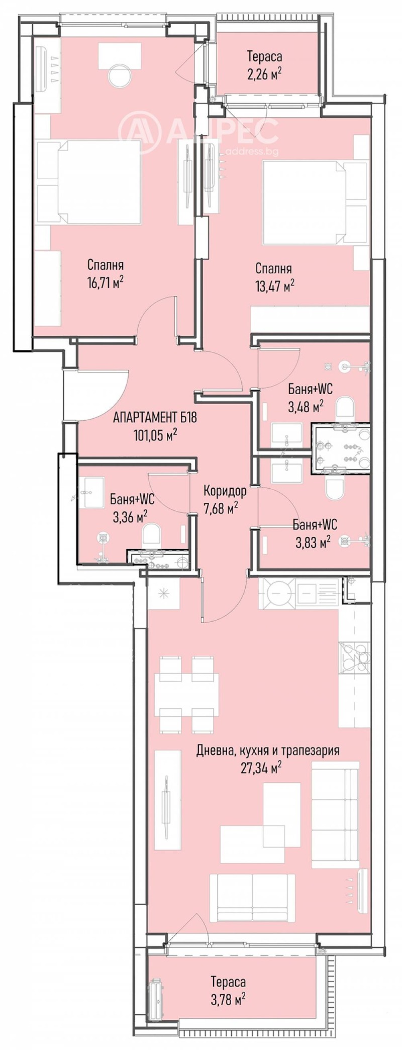 Продава 3-СТАЕН, гр. София, Младост 4, снимка 4 - Aпартаменти - 48062092