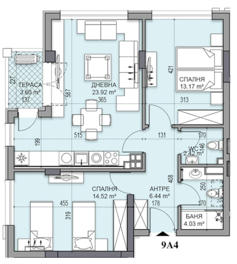 Zu verkaufen  2 Schlafzimmer Plowdiw , Gagarin , 99 qm | 63046818 - Bild [2]