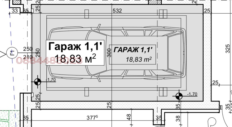 Продава ГАРАЖ, ПАРКОМЯСТО, гр. София, Овча купел 2, снимка 3 - Гаражи и паркоместа - 53413411