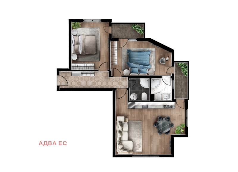 Продава 3-СТАЕН в град София, Люлин 5 - 113 кв.м / 199 764 € » 390 704.42 лв., АДВА ЕС