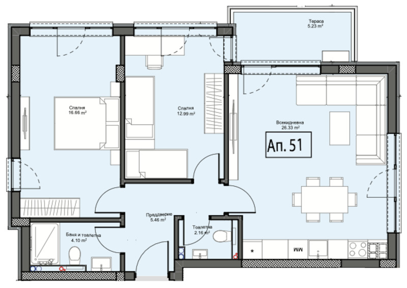 Продава 3-СТАЕН, гр. Пловдив, Христо Смирненски, снимка 3 - Aпартаменти - 49284411