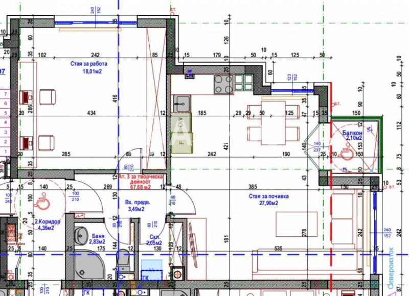 На продаж  1 спальня София , Банкя , 83 кв.м | 29900501 - зображення [3]