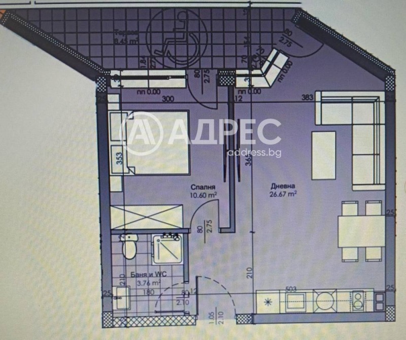 À vendre  1 chambre Plovdiv , Hristo Smirnenski , 73 m² | 11974960 - image [4]
