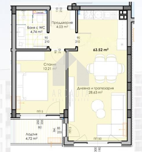 Продава 2-СТАЕН, гр. Пловдив, Гагарин, снимка 2 - Апартаменти - 53822928