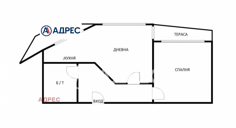 Продава 2-СТАЕН, гр. Варна, Цветен квартал, снимка 2 - Aпартаменти - 49529664