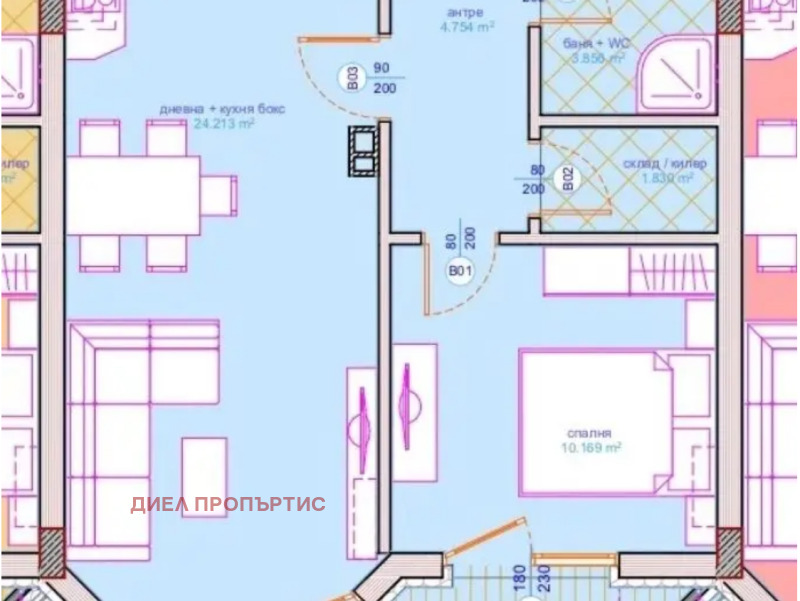 For Sale  1 bedroom Burgas , Sarafovo , 68 sq.m | 62881123 - image [2]