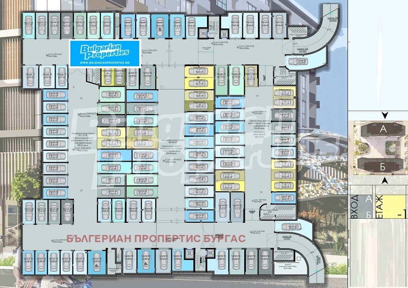 Продава  2-стаен, град Бургас, Хоризонт •  128 552 EUR • ID 29061276 — holmes.bg - [1] 